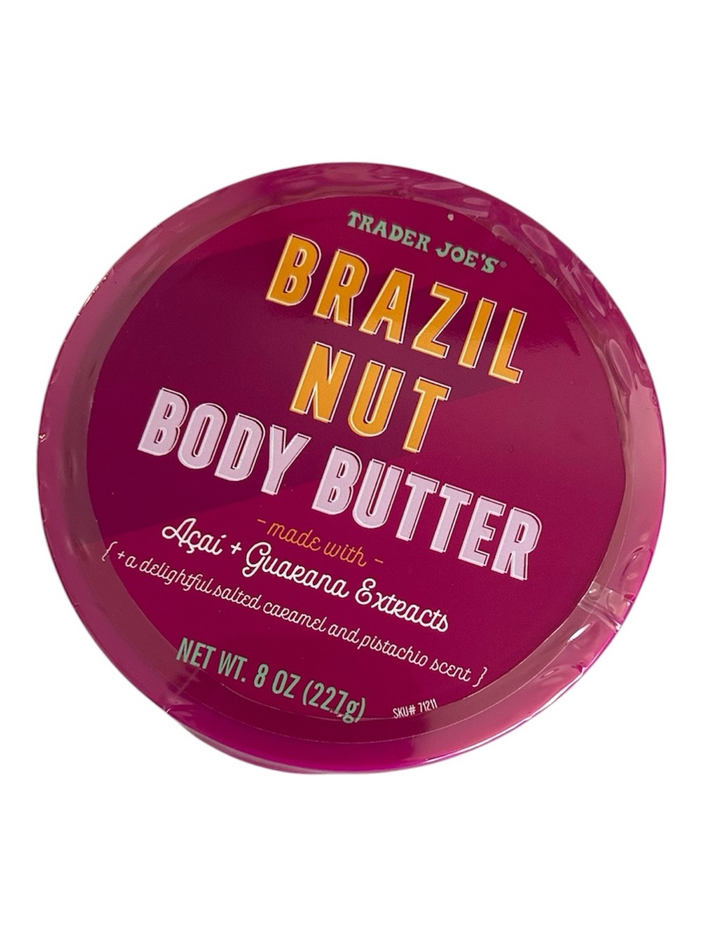 Brazil Nut Body Butter  with Guarana Açaí Extracts— New in Tub
Traders Joe’s